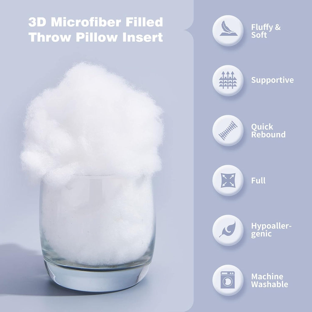 White Waterproof 4-Pack 20x20 Pillow Inserts