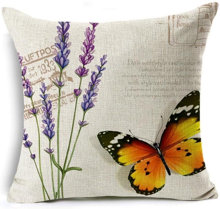 Waterproof Insect Floral 4-Pack Outdoor Pillow Covers 18x18