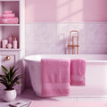 Pink Turkish Cotton 6-Piece Towel Set