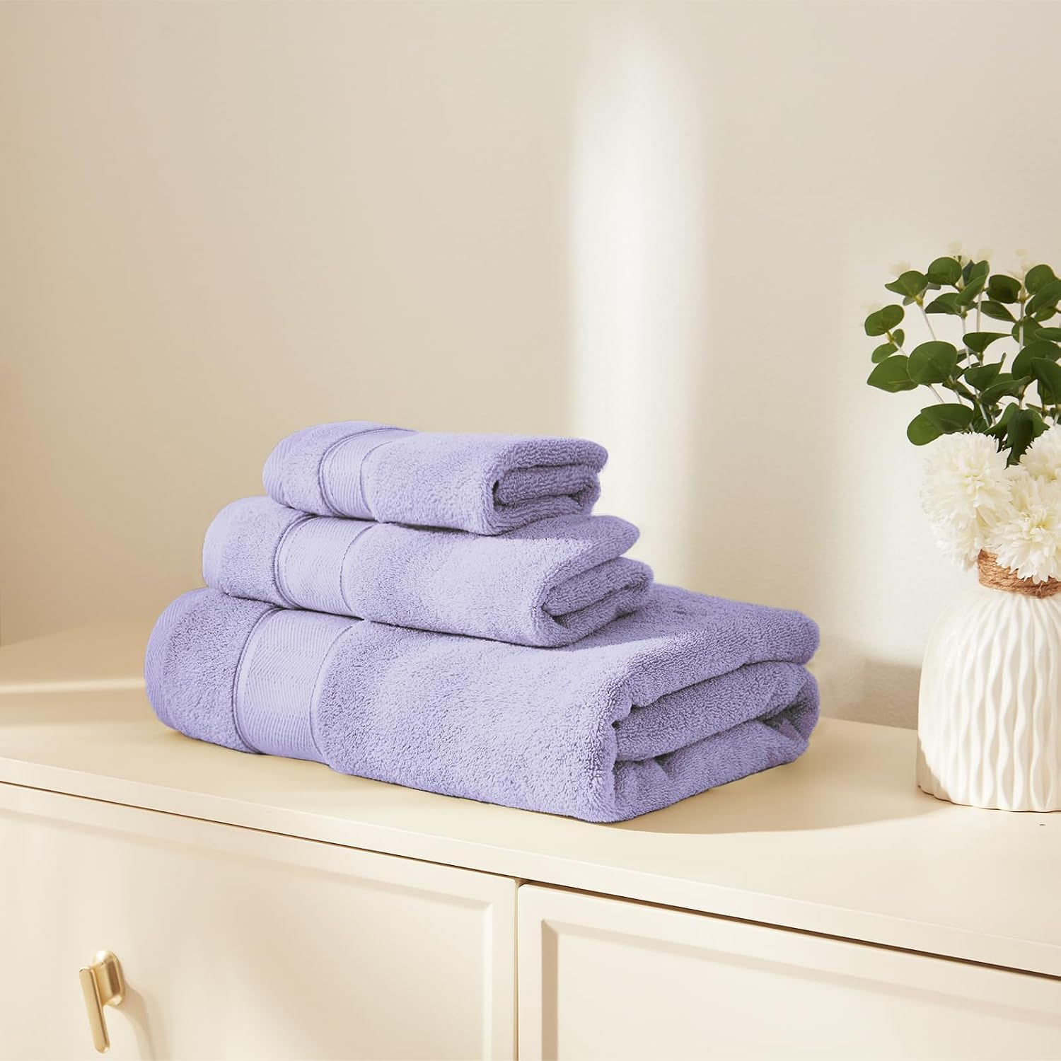 Lavender Turkish Cotton 6-Piece Towel Set