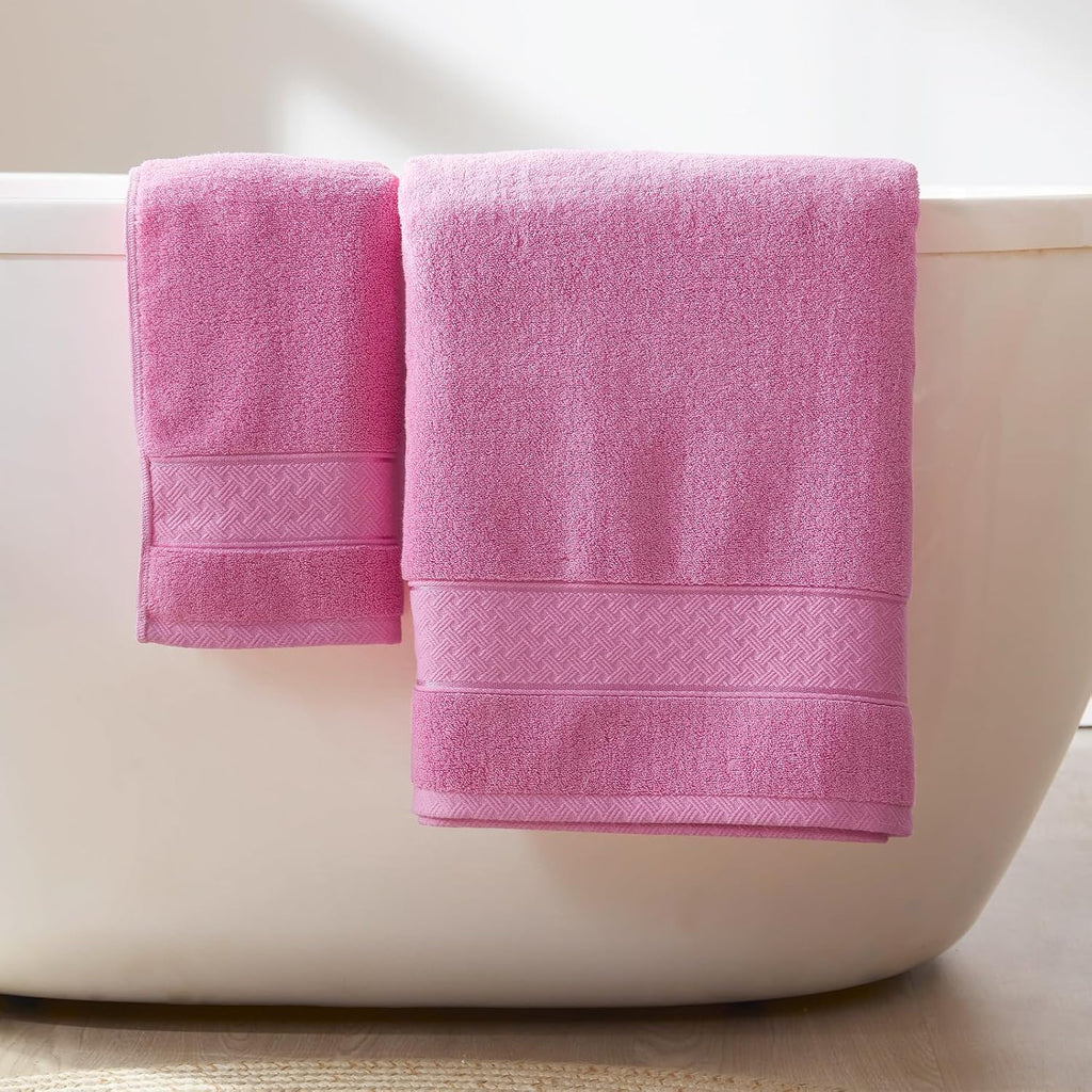 Pink Turkish Cotton 6-Piece Towel Set