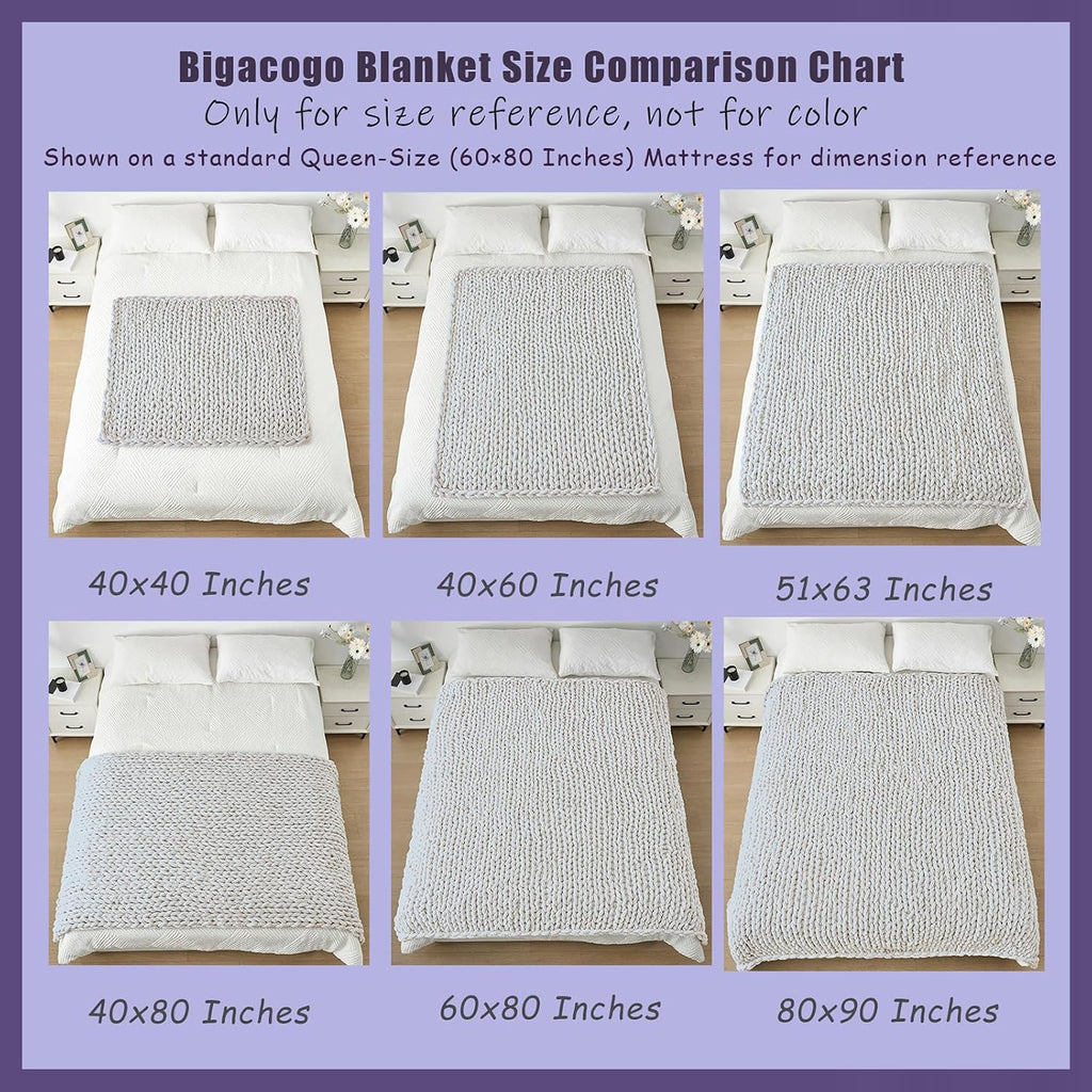 Caramel Jumbo Chenille Chunky Knit Throw Blanket 51x63