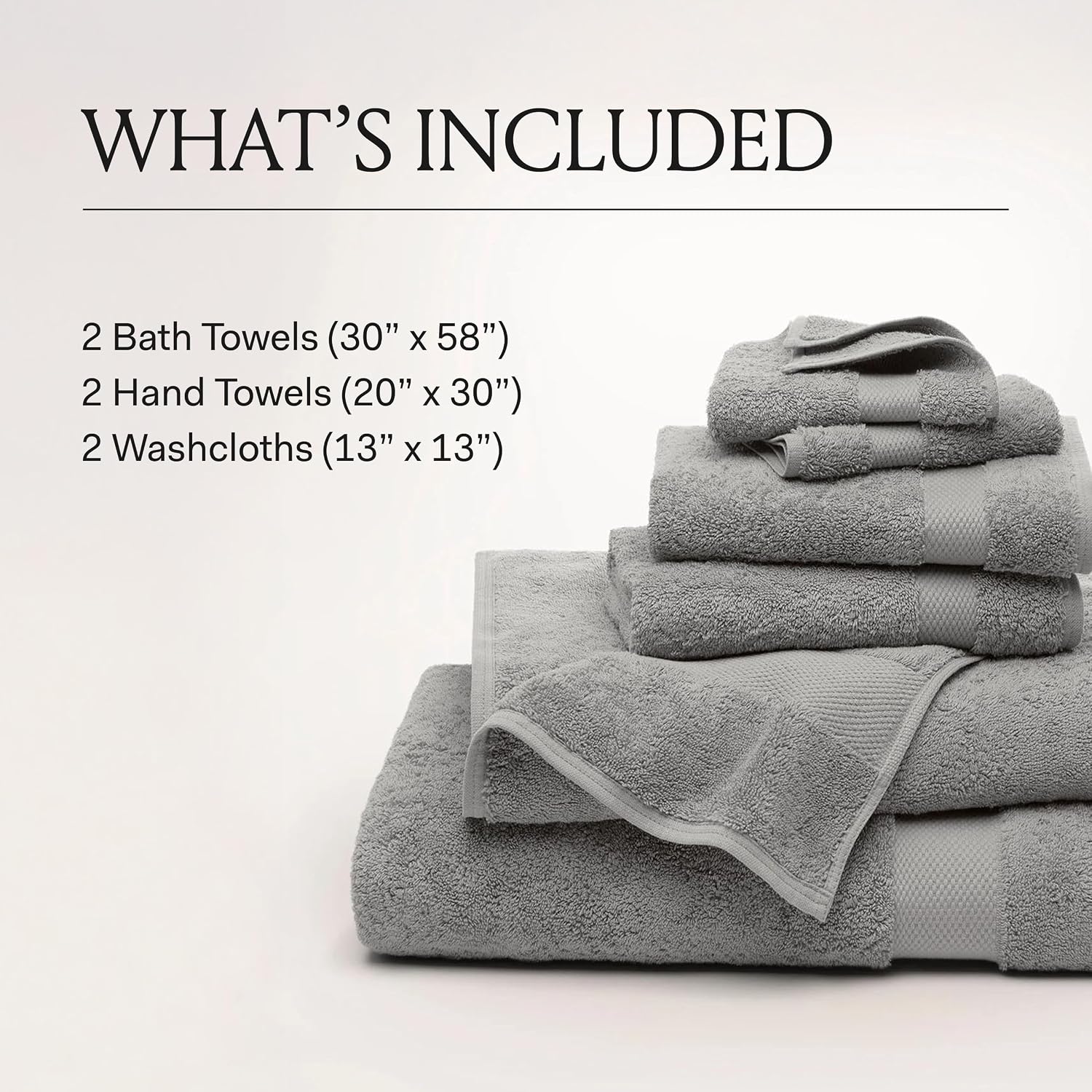 Shore 6-Piece Organic Cotton Towel Set