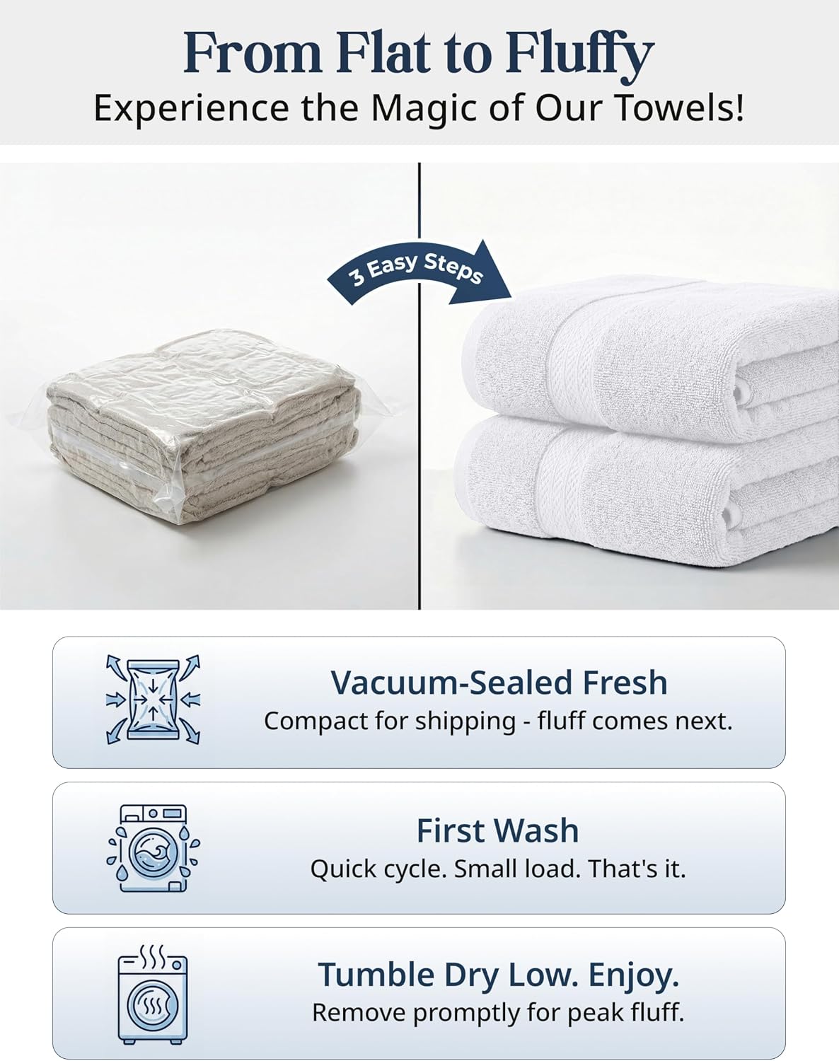 White 16-Piece Cotton Bath Towel Set