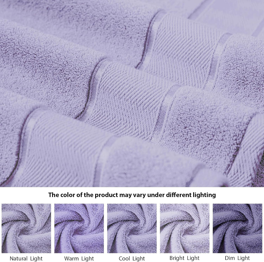 Lavender Turkish Cotton 6-Piece Towel Set