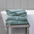 Teal CloudSoft 6-Piece Cotton Towel Set