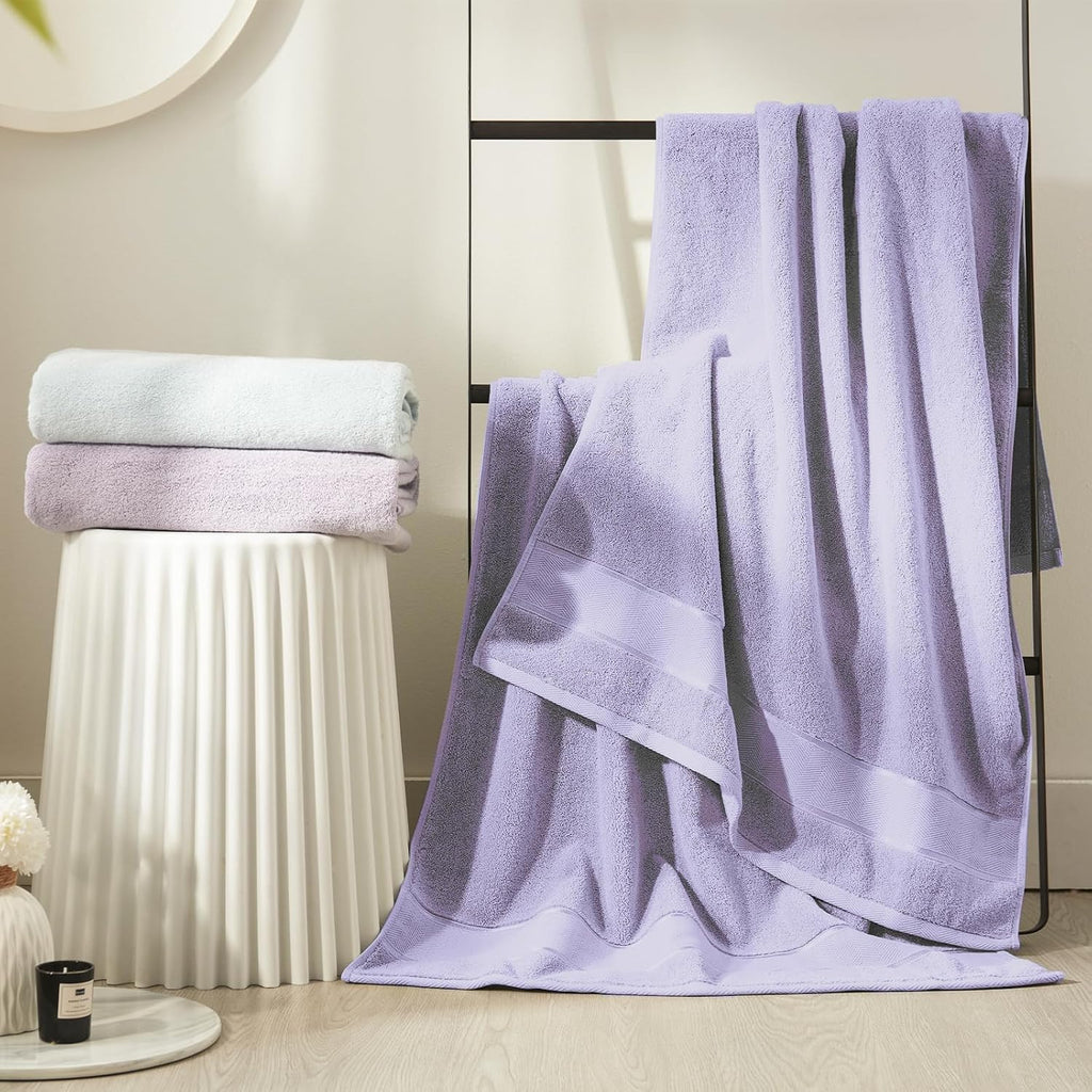 Lavender Turkish Cotton 6-Piece Towel Set
