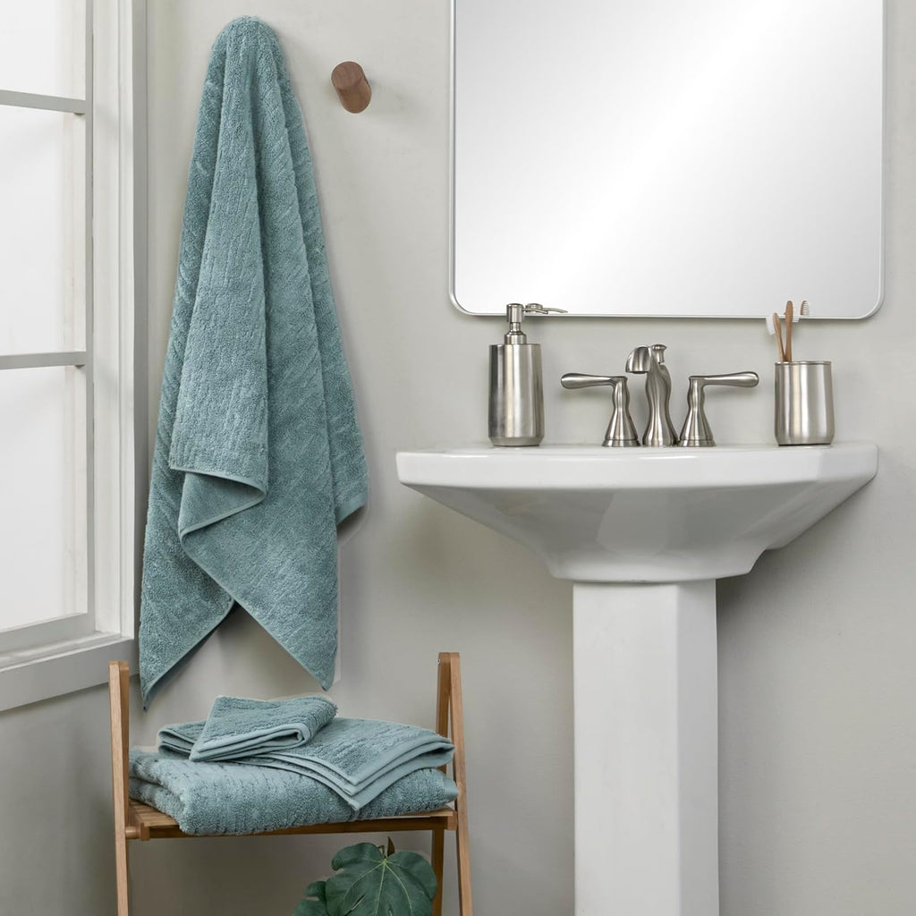 Teal CloudSoft 6-Piece Cotton Towel Set