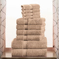 Latte 10-Piece Egyptian Cotton Towel Set