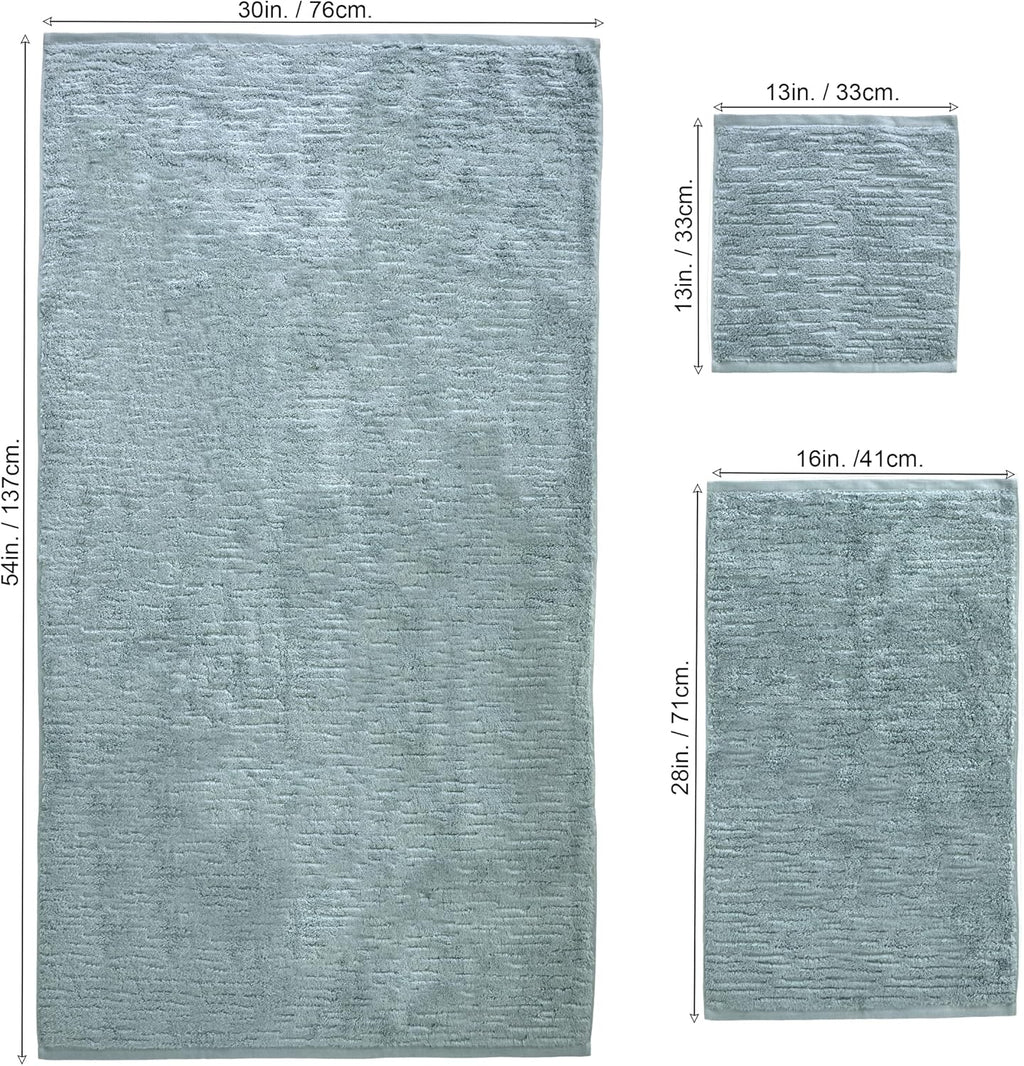 Teal CloudSoft 6-Piece Cotton Towel Set