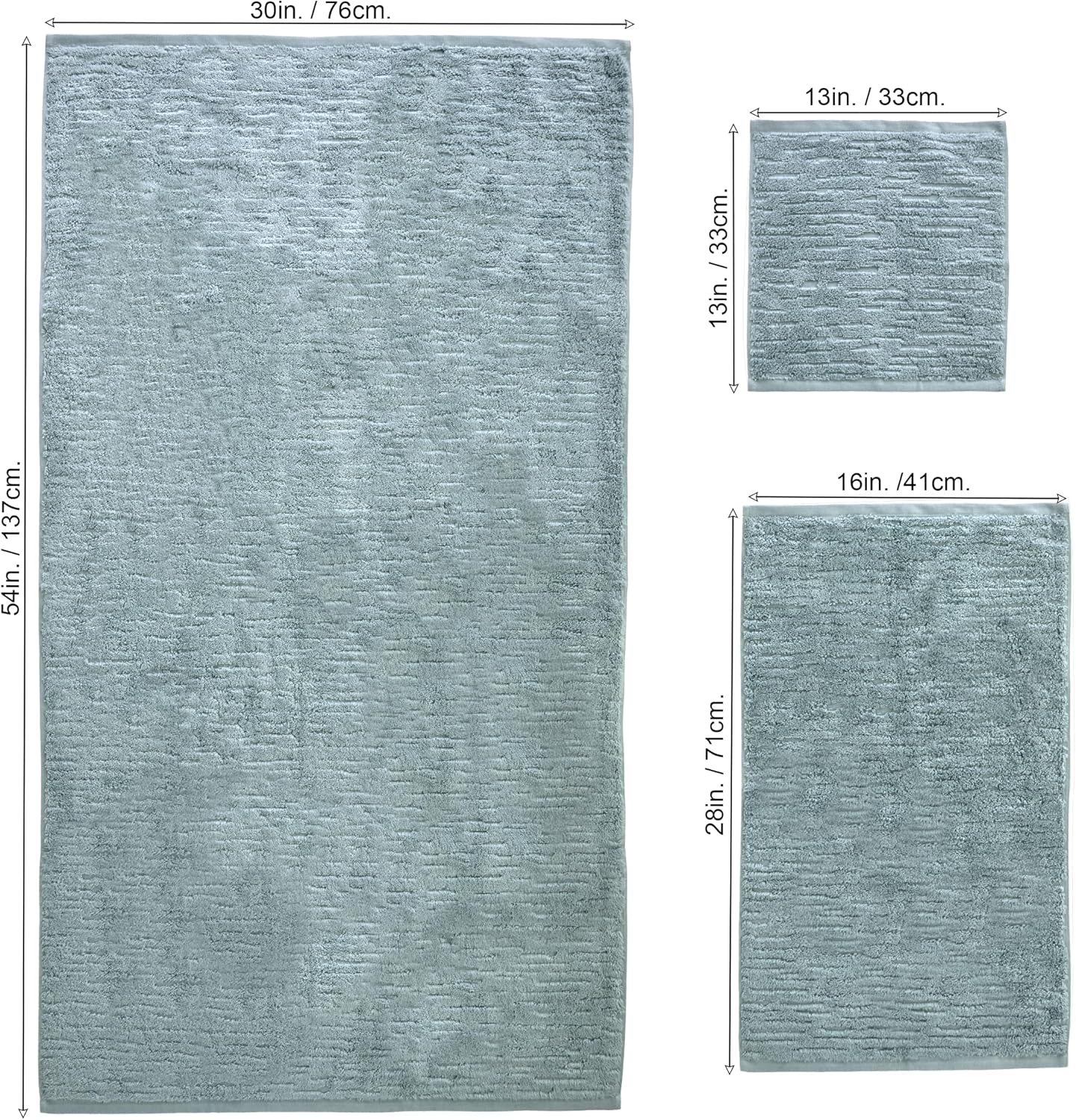 Teal CloudSoft 6-Piece Cotton Towel Set