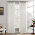 Ivory Linen Pinch Pleat Curtains 84" 2 Panels